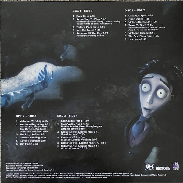 Danny Elfman - Tim Burton's Corpse Bride (IRIDESCENT BLUE VINYL | Mint (M) Mint (M)-
