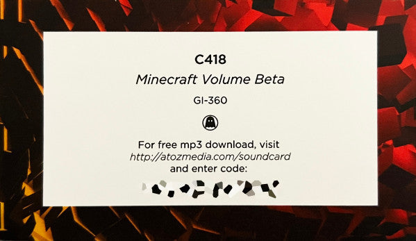 C418 - Minecraft Volume Beta (RED + YELLOW SPLATTER VINYL) | Mint (M) Mint (M)-