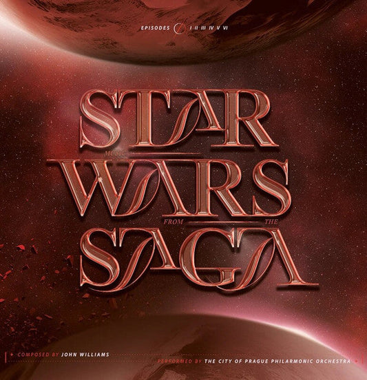 The City of Prague Philharmonic Orchestra - Music from the Star Wars Saga. Episodes I, II, III, IV, V, VI (TRANSLUCENT RED) | Mint (M) Mint (M)-