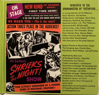 Various - Something Weird Spook Show Spectacular A-Go-Go (CD/DVD) | Mint (M) Mint (M)-