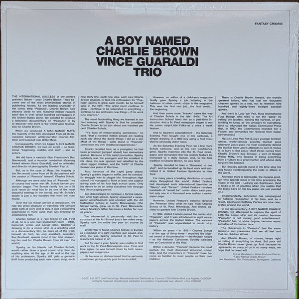 Vince Guaraldi Trio - A Boy Named Charlie Brown (VINYL) | Mint (M) Mint (M)-
