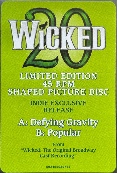 Defying Gravity / Popular (From "Wicked")(PICTURE VINYL) | Mint (M) Mint (M)-