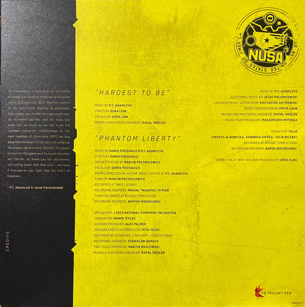 Piotr Adamczyk - Cyberpunk 2077: Phantom Liberty (Original Score) | Mint (M) Mint (M)-