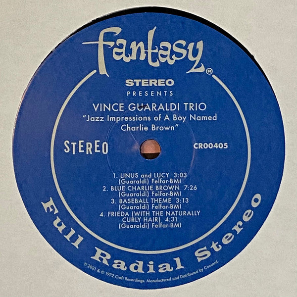 Vince Guaraldi Trio - A Boy Named Charlie Brown (VINYL) | Mint (M) Mint (M)-