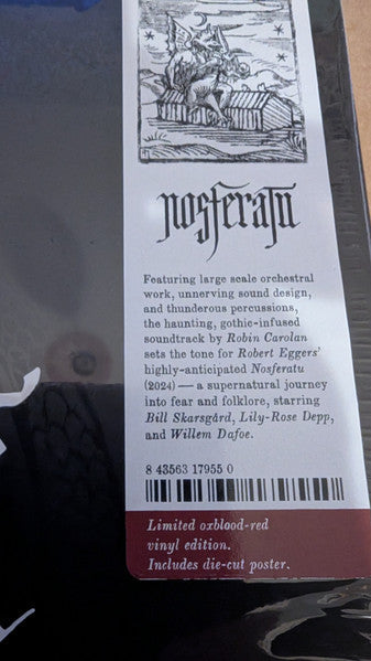 Robin Carolan - Nosferatu (Original Motion Picture Soundtrack)(OXBLOOD VINYL) | Mint (M) Mint (M)-
