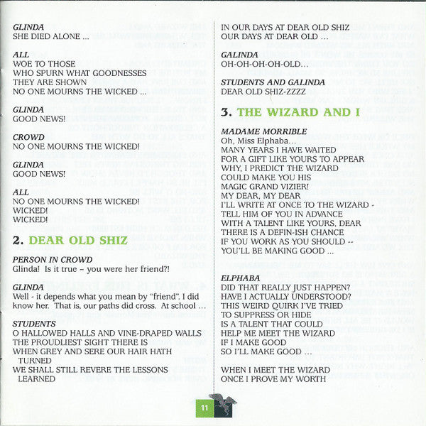 Stephen Schwartz - Wicked (Original Broadway Cast Recording) (CD) | Mint (M) Mint (M)-
