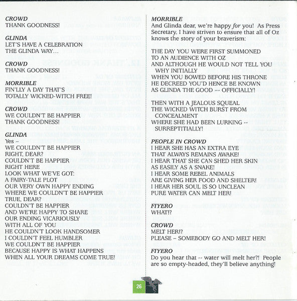 Stephen Schwartz - Wicked (Original Broadway Cast Recording) (CD) | Mint (M) Mint (M)-