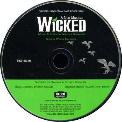 Stephen Schwartz - Wicked (Original Broadway Cast Recording) (CD) | Mint (M) Mint (M)-