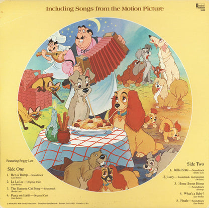 Various - Walt Disney's "Lady And The Tramp" - Including Songs From The Motion Picture (VINYL) | Mint (M) Near Mint (NM)-