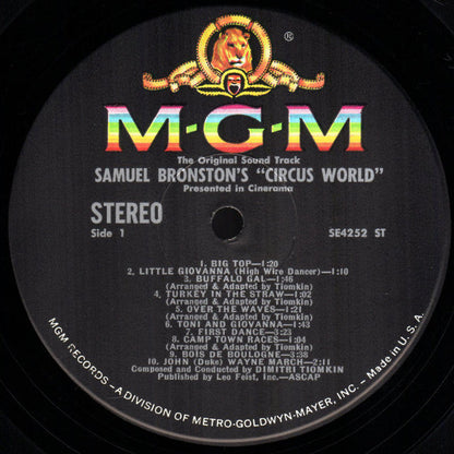 Dimitri Tiomkin - Circus World - The Original Sound Track Album (VINYL) | Mint (M) Near Mint (NM)-