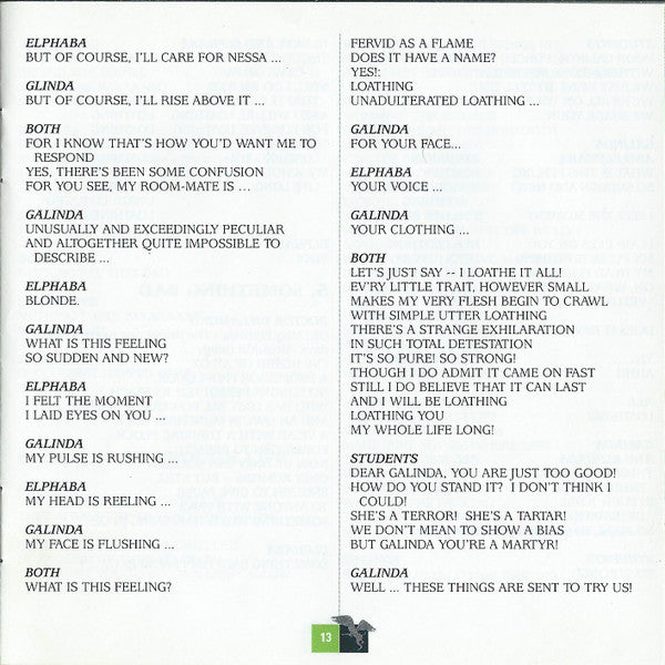 Stephen Schwartz - Wicked (Original Broadway Cast Recording) (CD) | Mint (M) Mint (M)-