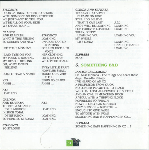 Stephen Schwartz - Wicked (Original Broadway Cast Recording) (CD) | Mint (M) Mint (M)-