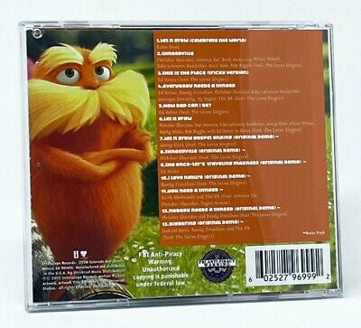 Various - Dr. Seuss' The Lorax: Original Songs From The Motion Picture (CD) | Mint (M) Near Mint (NM)-