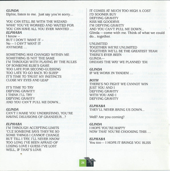 Stephen Schwartz - Wicked (Original Broadway Cast Recording) (CD) | Mint (M) Mint (M)-