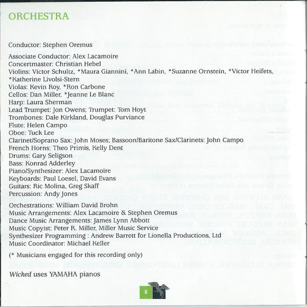 Stephen Schwartz - Wicked (Original Broadway Cast Recording) (CD) | Mint (M) Mint (M)-
