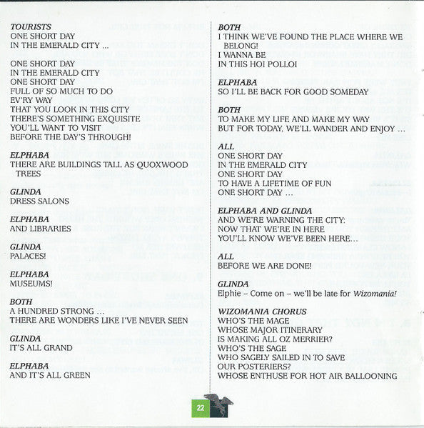 Stephen Schwartz - Wicked (Original Broadway Cast Recording) (CD) | Mint (M) Mint (M)-