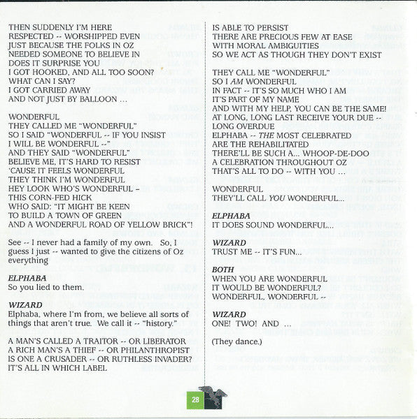 Stephen Schwartz - Wicked (Original Broadway Cast Recording) (CD) | Mint (M) Mint (M)-