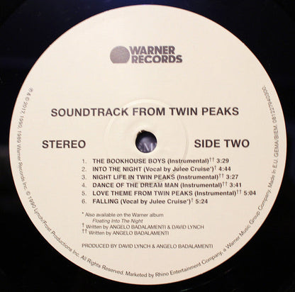 Angelo Badalamenti - Music From Twin Peaks (VINYL) | Mint (M) Mint (M)-