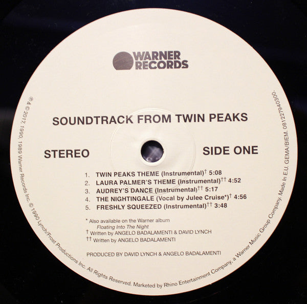 Angelo Badalamenti - Music From Twin Peaks (VINYL) | Mint (M) Mint (M)-