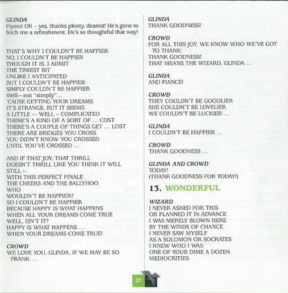 Stephen Schwartz - Wicked (Original Broadway Cast Recording) (CD) | Mint (M) Mint (M)-