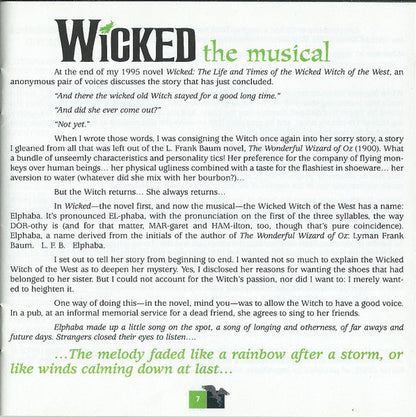 Stephen Schwartz - Wicked (Original Broadway Cast Recording) (CD) | Mint (M) Mint (M)-