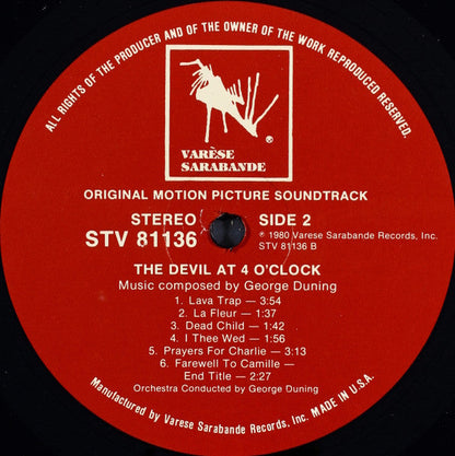 The Devil At 4 O'Clock (Original Motion Picture Soundtrack) (VINYL) | Mint (M) Near Mint (NM)-
