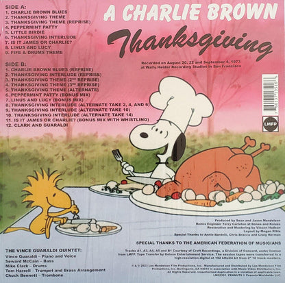 Vince Guaraldi Quintet - A Charlie Brown Thanksgiving: 50th Anniversary (VINYL) | Mint (M) Mint (M)-