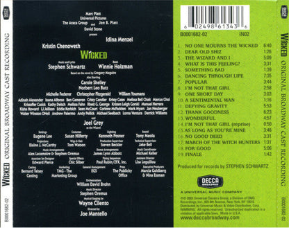 Stephen Schwartz - Wicked (Original Broadway Cast Recording) (CD) | Mint (M) Mint (M)-