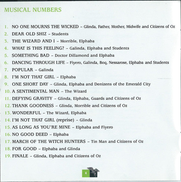 Stephen Schwartz - Wicked (Original Broadway Cast Recording) (CD) | Mint (M) Mint (M)-