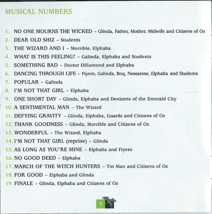 Stephen Schwartz - Wicked (Original Broadway Cast Recording) (CD) | Mint (M) Mint (M)-