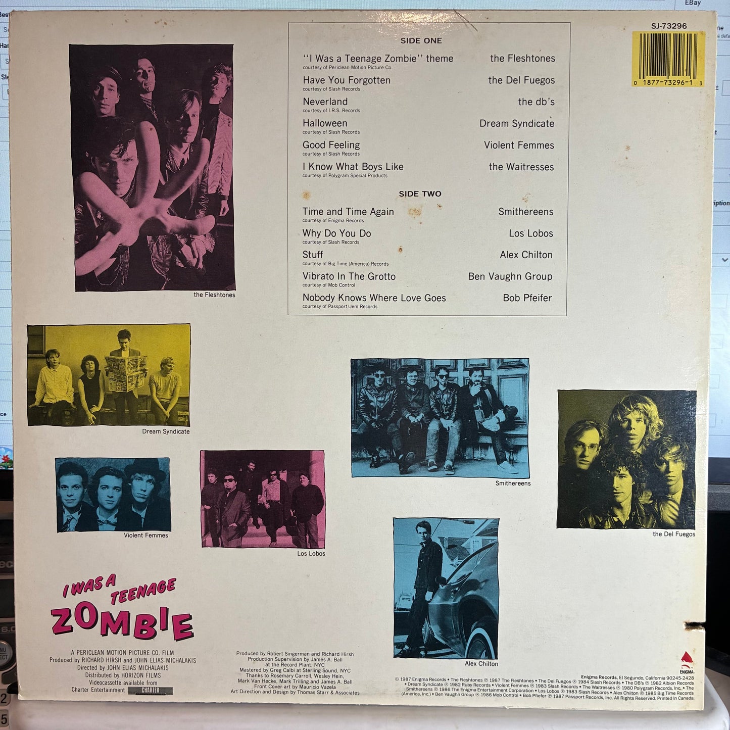 Various - I Was A Teenage Zombie (Original Motion Picture Soundtrack) (VINYL) | Excellent+ (EX+) Excellent (EX)-