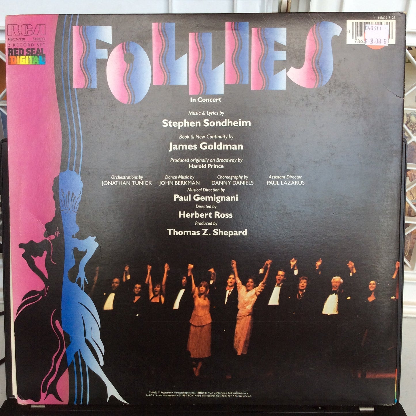Stephen Sondheim - Follies In Concert (2xVINYL) | Excellent+ (EX+) Excellent (EX)--