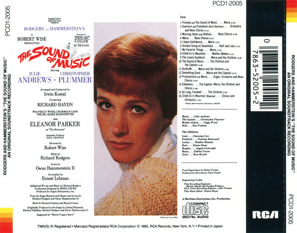 Rodgers & Hammerstein - The Sound Of Music (An Original Soundtrack Recording) (CD) | Excellent (EX) Near Mint (NM)--