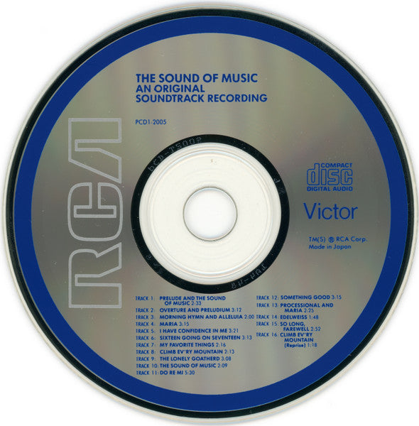 Rodgers & Hammerstein - The Sound Of Music (An Original Soundtrack Recording) (CD) | Excellent (EX) Near Mint (NM)--
