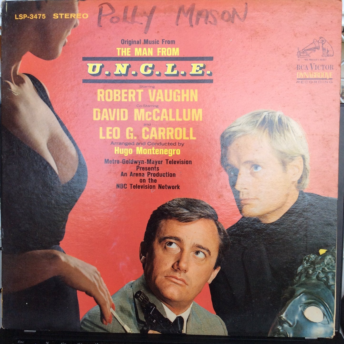 Hugo Montenegro - Original Music From The Man From U.N.C.L.E. (VINYL) | Excellent (EX) Very Good Plus (VG+)--