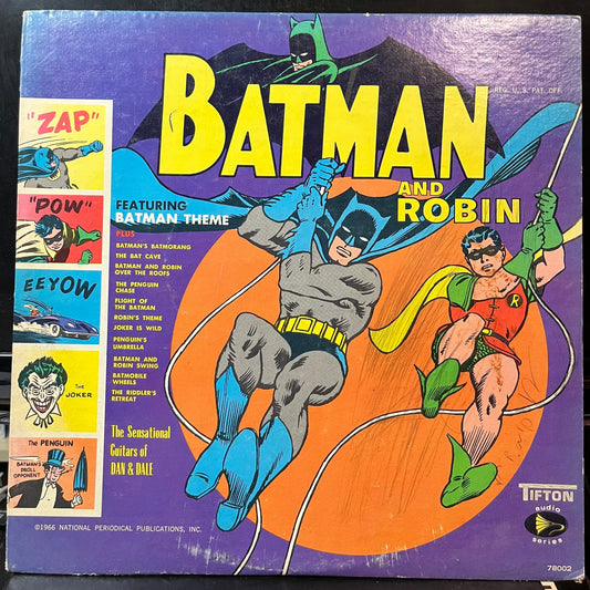 The Sensational Guitars Of Dan & Dale - Batman And Robin (VINYL LP TIFTON 78002 1966) | USED Good Plus (G+) Very Good (VG)--