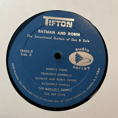 The Sensational Guitars Of Dan & Dale - Batman And Robin (VINYL LP TIFTON 78002 1966) | USED Good Plus (G+) Very Good (VG)--