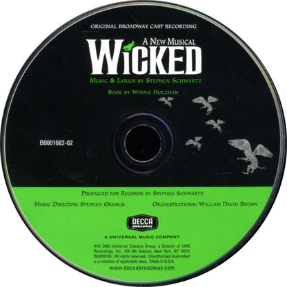Stephen Schwartz - Wicked (Original Broadway Cast Recording) (CD) | Near Mint (NM)-