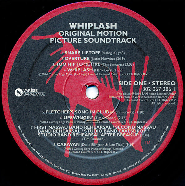 Various - Whiplash (Original Motion Picture Soundtrack) (VINYL) | Near Mint (NM or M-) Near Mint (NM)--