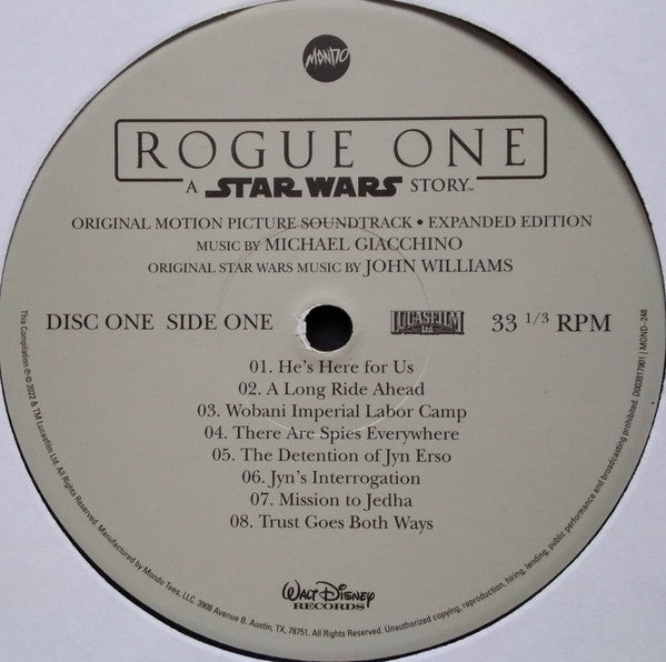 Michael Giacchino - Rogue One: A Star Wars Story (Original Motion Picture Soundtrack Expanded Edition) (4xVINYL BOX) | Near Mint (NM) Near Mint (NM)-