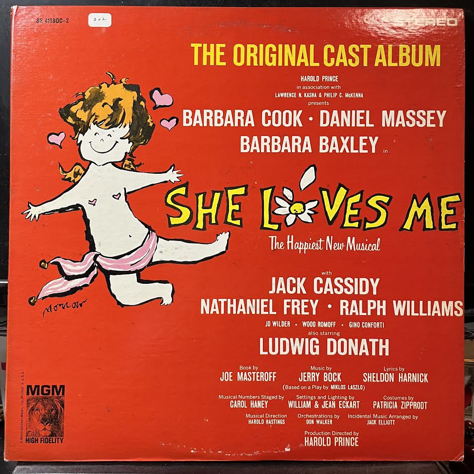 Barbara Cook - She Loves Me (The Original Cast Album) (2xVINYL) | Near Mint (NM) Excellent+ (EX+)--