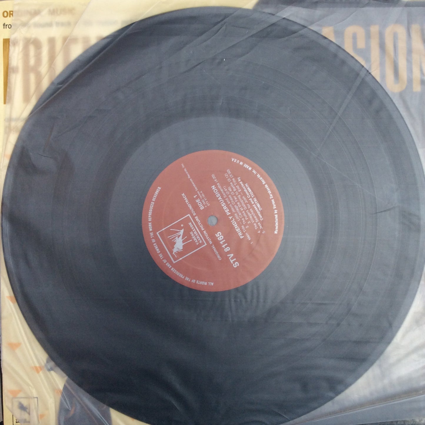 Dimitri Tiomkin - Friendly Persuasion (Original Music From The Soundtrack Of The Motion Picture) (VINYL) | Near Mint (NM) Near Mint (NM)--
