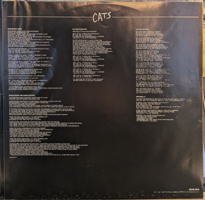 Andrew Lloyd Webber - Cats - Complete Original Broadway Cast Recording (2xVINYL) | Near Mint (NM) Near Mint (NM)-