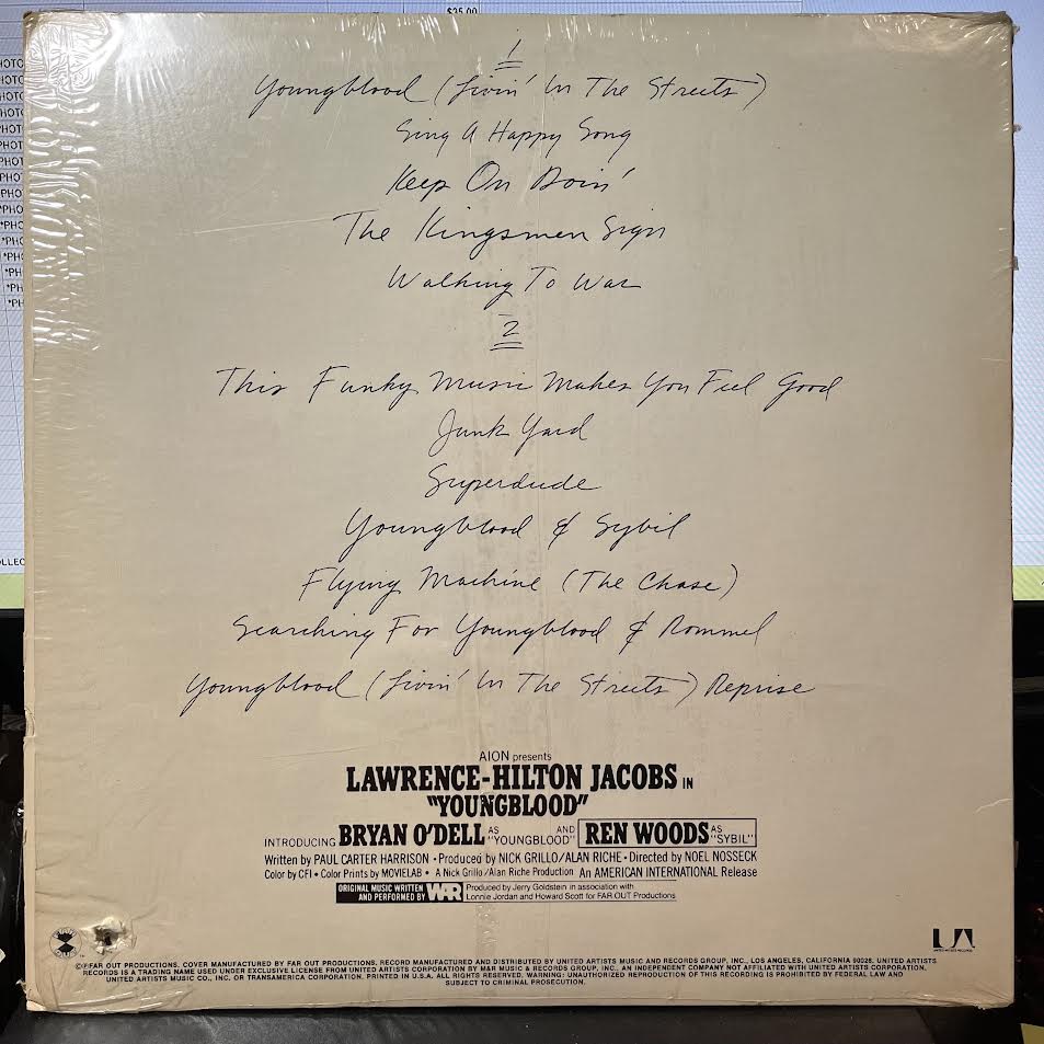War - Youngblood (Original Motion Picture Soundtrack) (VINYL) | Near Mint (NM) Near Mint- (NM-)-