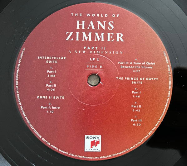 Hans Zimmer - The World of Hans Zimmer - Part II: A New Dimension (3xVINYL) | Near Mint (NM) Near Mint (NM)-