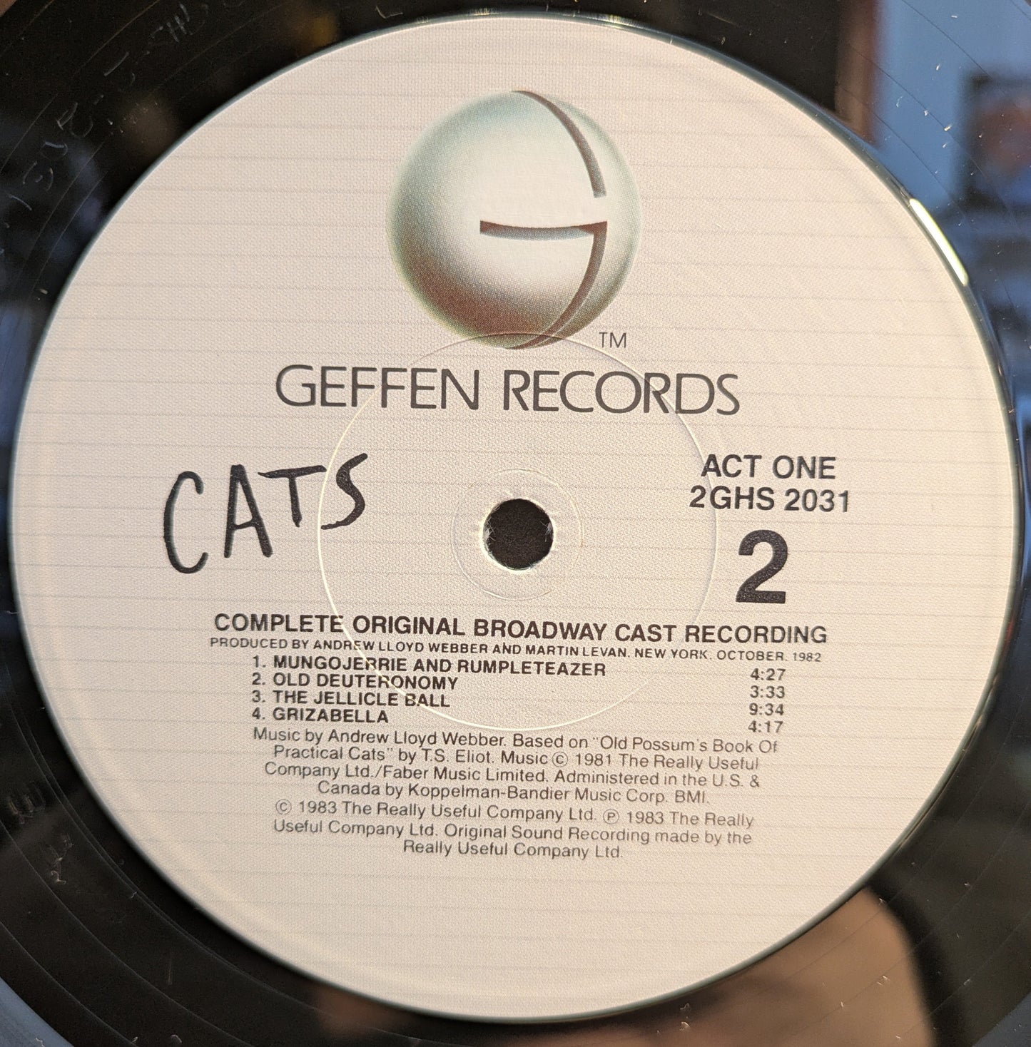Andrew Lloyd Webber - Cats - Complete Original Broadway Cast Recording (2xVINYL) | Near Mint (NM) Near Mint (NM)-