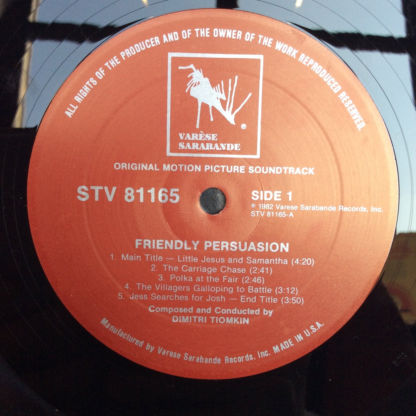 Dimitri Tiomkin - Friendly Persuasion (Original Music From The Soundtrack Of The Motion Picture) (VINYL) | Near Mint (NM) Near Mint (NM)--