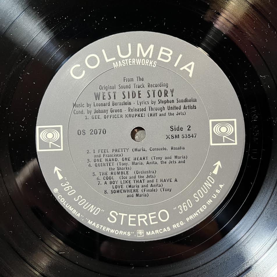 Leonard Bernstein - West Side Story (The Original Sound Track Recording) (VINYL) | Near Mint (NM) Excellent+ (EX+)-