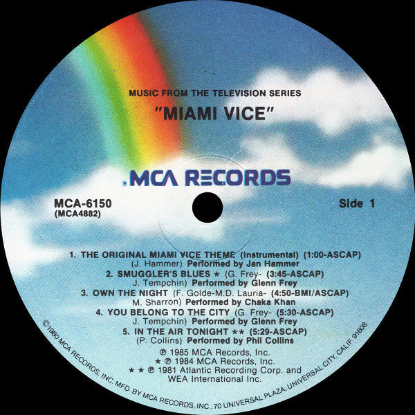 Various - Miami Vice (Music From The Television Series) (VINYL) | Near Mint (NM) Near Mint (NM)-