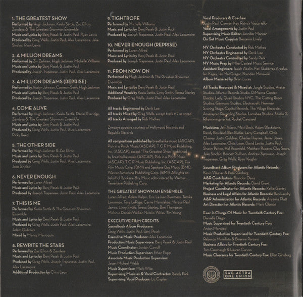 Various - The Greatest Showman (Original Motion Picture Soundtrack) (CD) | Near Mint (NM) Near Mint (NM)-